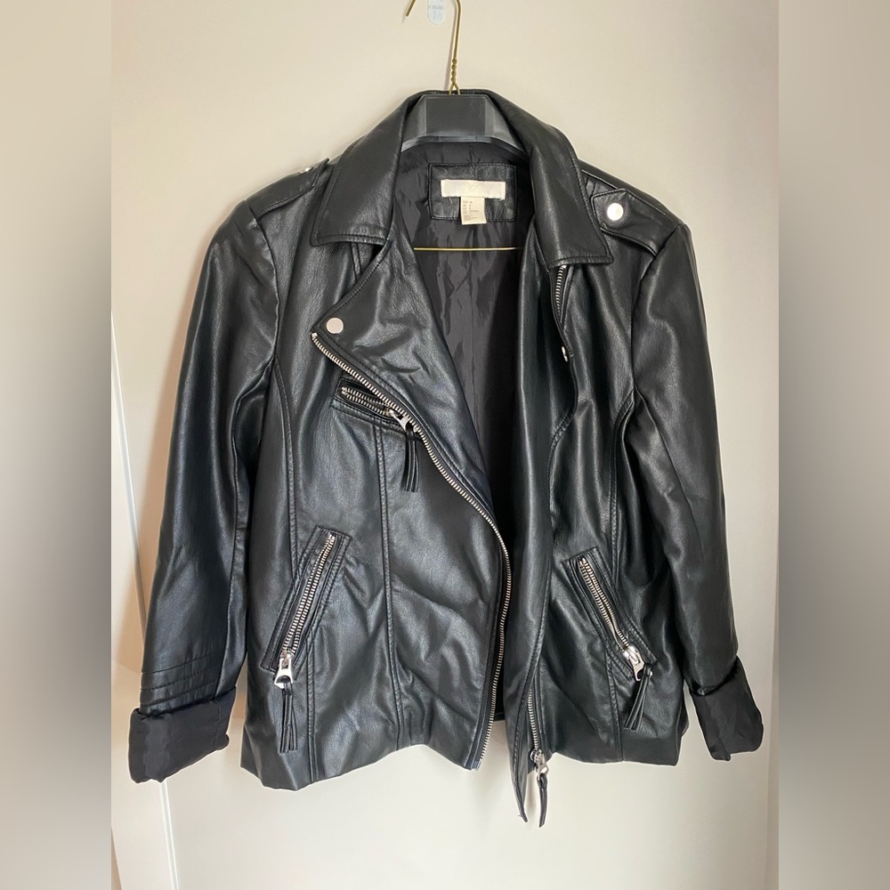 H&M faux leather jacket